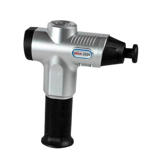 Hishell WK-2020 Electric Massage Gun Muscle Relaxation Charging Massager Portable Fitness Equipment Fascia Gun(Silver) by bashfashion