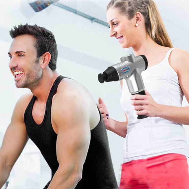 Hishell WK-2020 Electric Massage Gun Muscle Relaxation Charging Massager Portable Fitness Equipment Fascia Gun(Red) by bashfashion