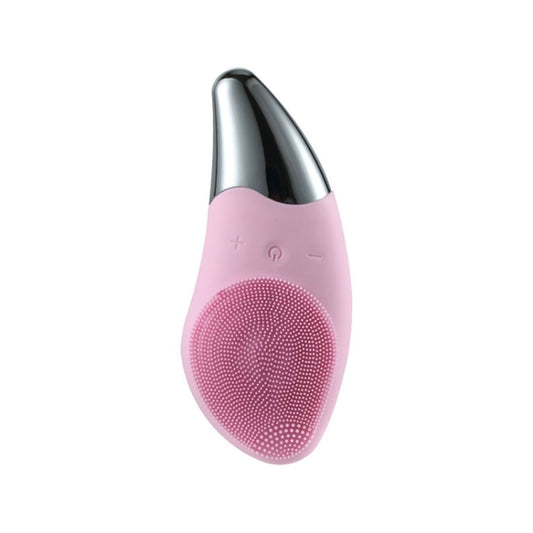 Ultrasonic Vibration Facial Cleansing Apparatus Multifunctional Electric Facial Washing Brush, Colour: Pink (With Heating Function) by bashfashion