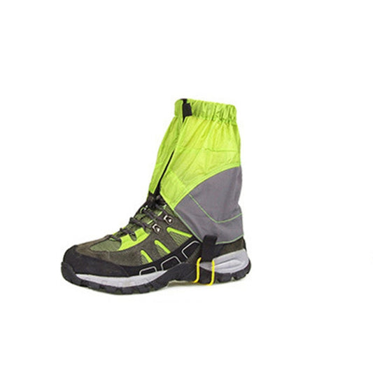 Outdoor Dust-Proof and Dirt-Proof Foot Cover Lightweight Silicone-Coated Nylon Waterproof Snow Cover(Lemon Green) by bashfashion