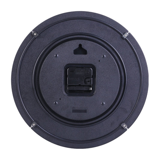 Simple Retro Imitation Wood Grain Three-dimensional Digital Round Wall Clock by bashfashion