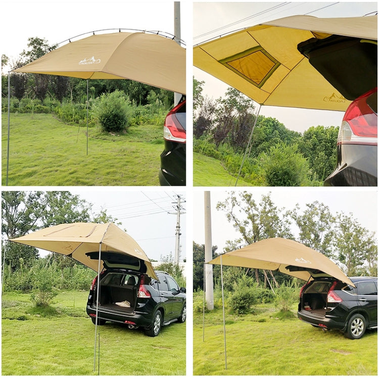 LADUTA Outdoor Self-Driving Tour Barbecue Camping Car Side Tent Car Tail Extension Tent Supplies(Grey Blue) by bashfashion