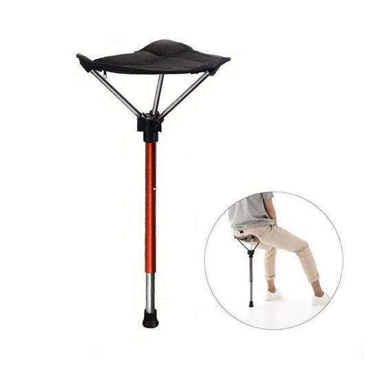 Outdoor Folding Stool Portable Queuing Seat Fishing Mazza Telescopic Folding Stool by bashfashion