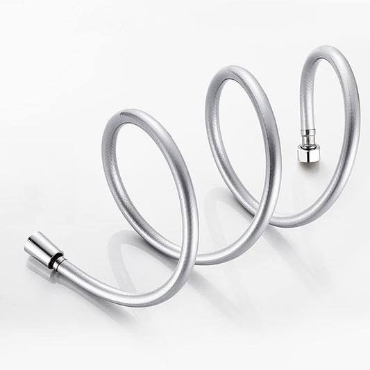 Shower Hose Water Heater Rain Shower Bathroom Stainless Steel Shower PVC Nozzle Hose, Specification: 2m Silver by bashfashion