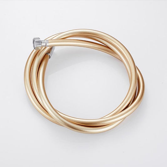 Shower Hose Water Heater Rain Shower Bathroom Stainless Steel Shower PVC Nozzle Hose, Specification: 1.5m Golden by bashfashion
