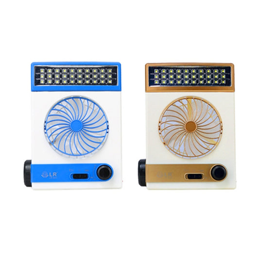 Four-In-One Solar Fan With Lamp Flashlight Function,CN Plug(Blue) by bashfashion