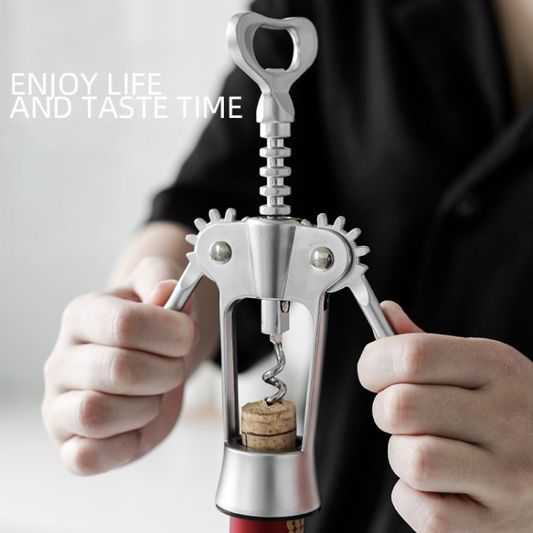 Kitchen Multifunctional Manual Wine Zinc Alloy Bottle Opener by bashfashion