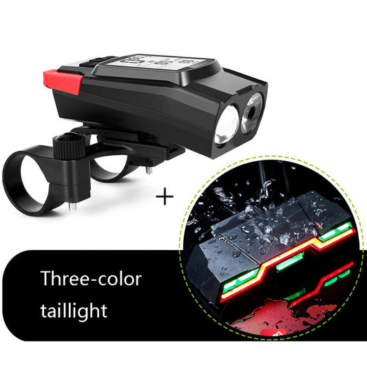 3 In 1 Wireless Bicycle Code Meter Lamp Strong Light Front Light, Colour: Red Upgrade Floating + Tail Light by bashfashion