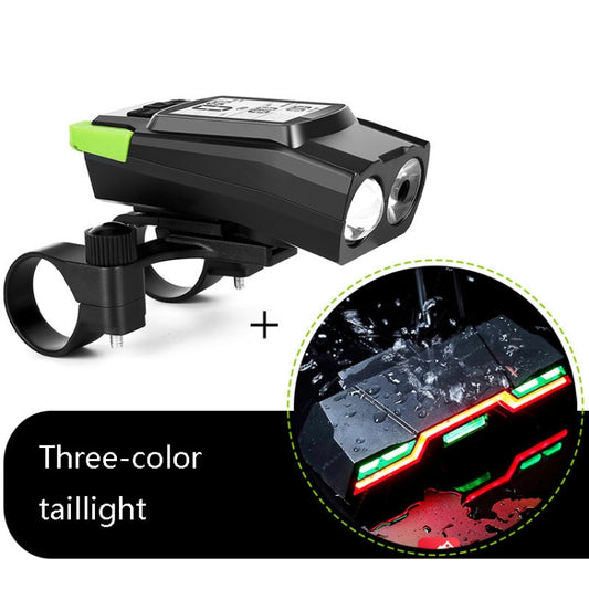 3 In 1 Wireless Bicycle Code Meter Lamp Strong Light Front Light, Colour: Green Upgrade Floating + Tail Light by bashfashion
