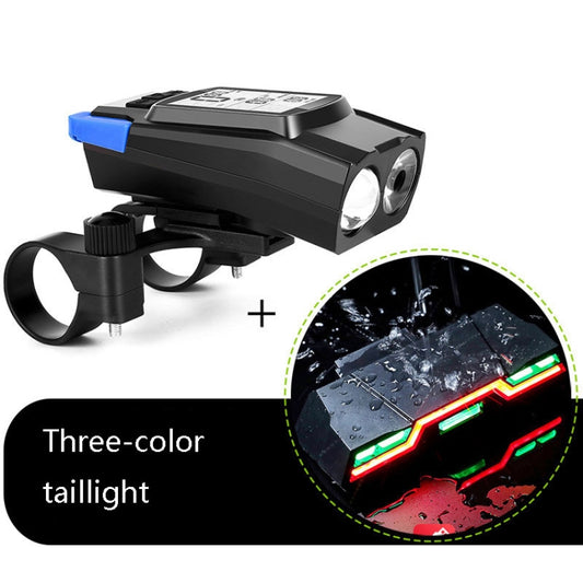 3 In 1 Wireless Bicycle Code Meter Lamp Strong Light Front Light, Colour: Blue Upgrade Floating + Tail Light by bashfashion