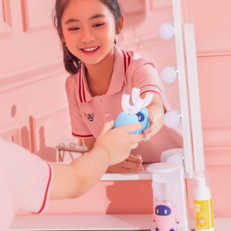 Lanbeibei Children U-Shaped Automatic Electric Toothbrush 2-6 Years Old Plus Version (Pink) by bashfashion