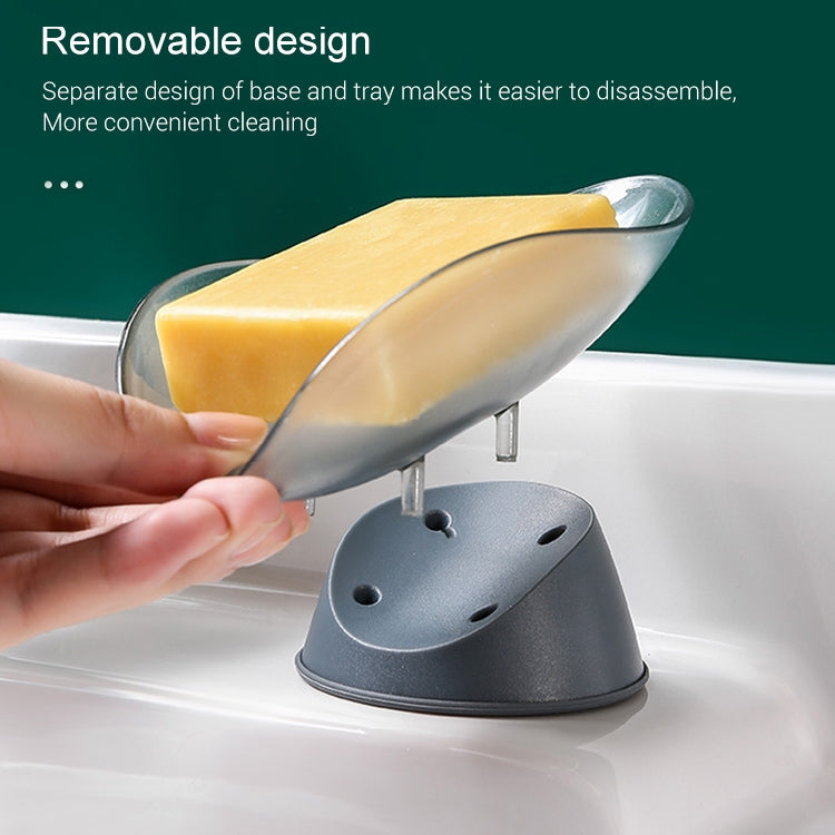 Toilet Drain Soap Box No Perforation Shelf(Grey) by bashfashion