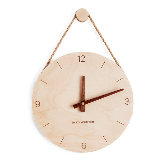 10 inch Scale Version Wooden Sling Wall Clock Home Living Room Clock by bashfashion