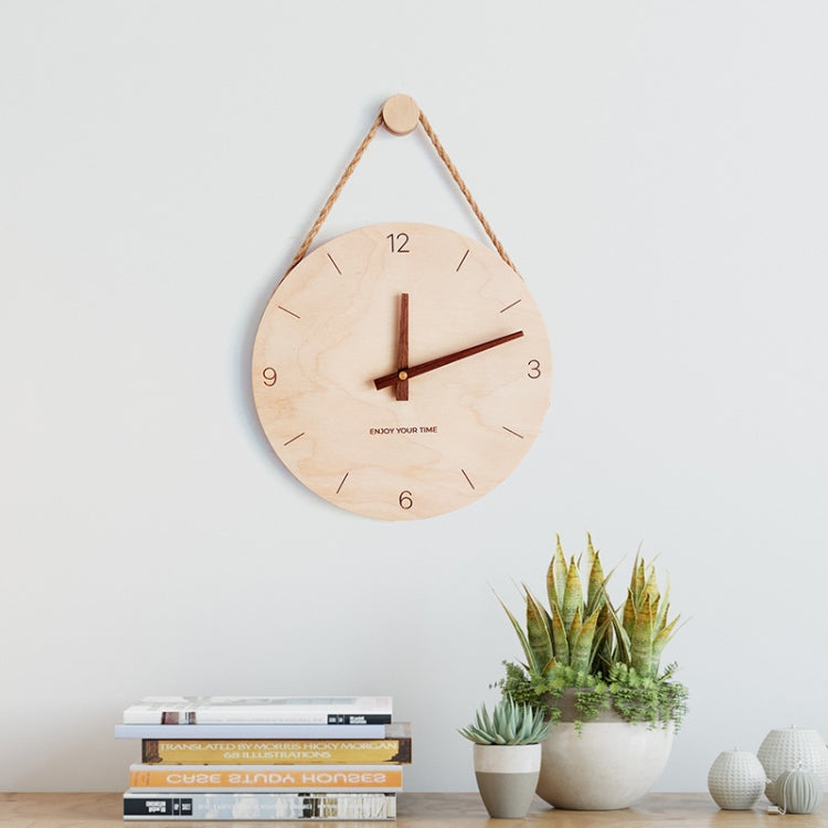 10 inch Scale Version Wooden Sling Wall Clock Home Living Room Clock by bashfashion