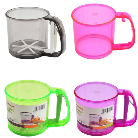 Convenient Hand-Held Flour Sieve Icing Sugar Sieve Baking Tool(Brown) by bashfashion