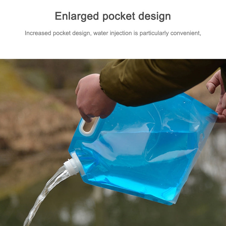 PE Water Bag For Portable Folding Water Storage Lifting Bag for Camping Hiking Survival Hydration Storage Bladder(10L) by Auzeal