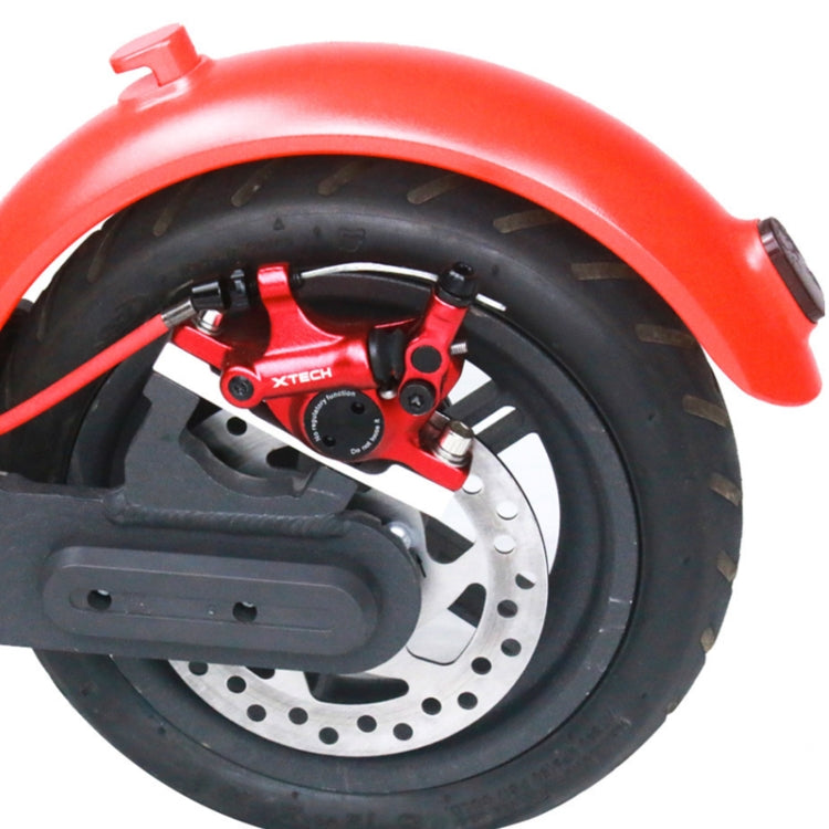 3 in 1 Scooter Modified Hydraulic Brake + 120mm Disc Brake Disc + Modified Seat Set For Xiaomi Mijia M365 Pro(Red Brake + Black Adapter) by bashfashion
