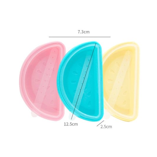 3 in 1 Summer Silicone Popsicle Mold Ice Cream Mold DIY Mold Set(Watermelon Shape) by bashfashion