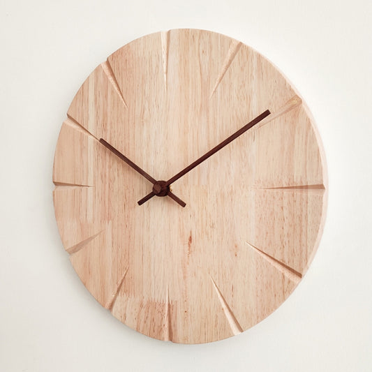 12 inch Solid Wooden Wall Clock Home Living Room Wall Clock Decorative Clock by bashfashion