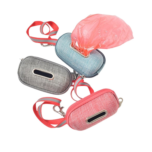 Pet Cleaning Supplies Linen Dog Picking Up Litter Box Garbage Bag Convenient Storage Box(Pink) by bashfashion