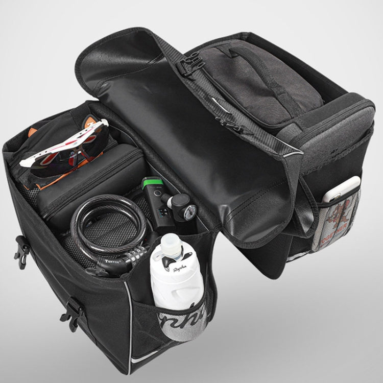 WEST BIKING YP0707238 Bicycle Riding Shelf Bag Rainproof Mountain Bike Camel Bag Riding Equipment(Black) by WEST BIKING