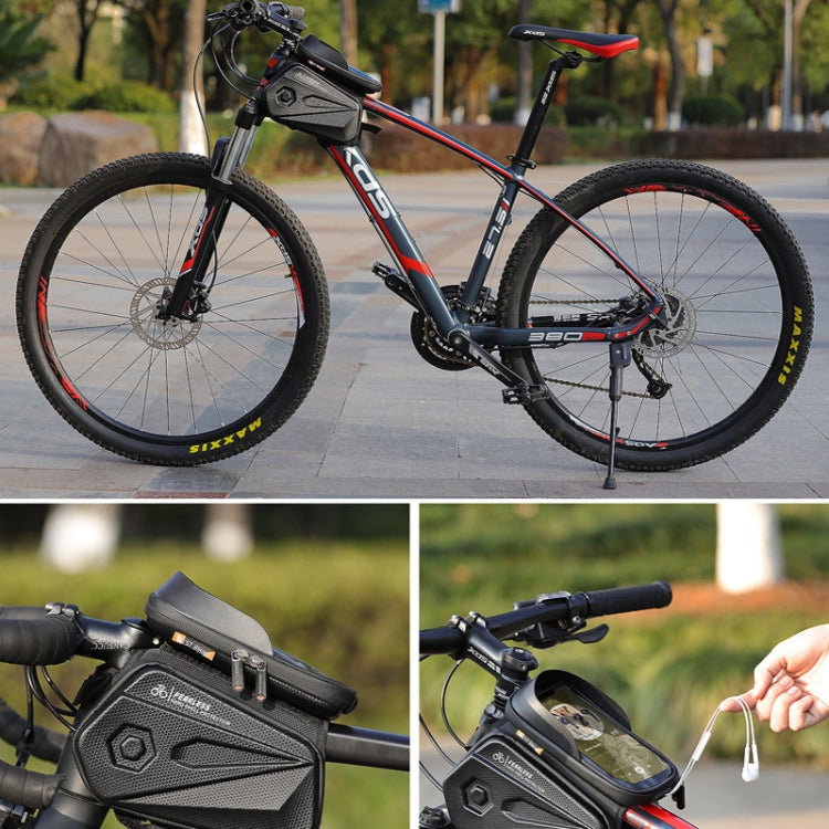 WEST BIKING YP0707256 Hard Shell Mountain Bike Bicycle Front Beam Package Riding Equipment(Black) by WEST BIKING