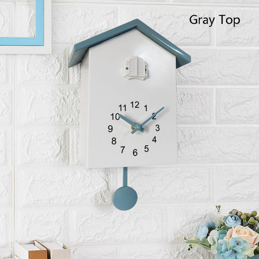 T60 Cuckoo Clock The Bird Reports On The Hour Clock, Colour: Gray Top by bashfashion