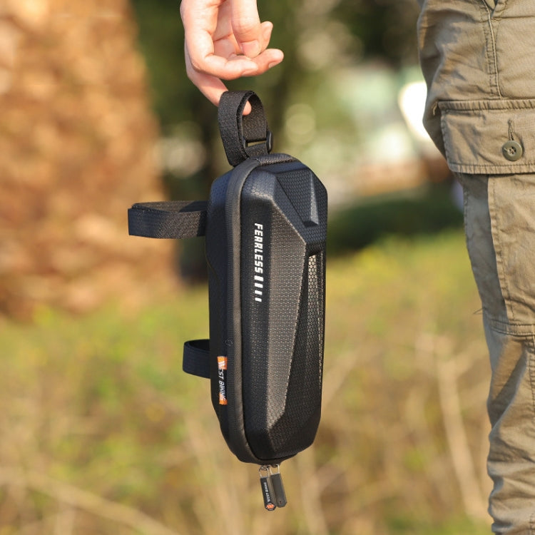 West Biking EVA Hard Shell Bicycle Front Bag Mountain Road Bike Front Beam Bag Riding Equipment by WEST BIKING