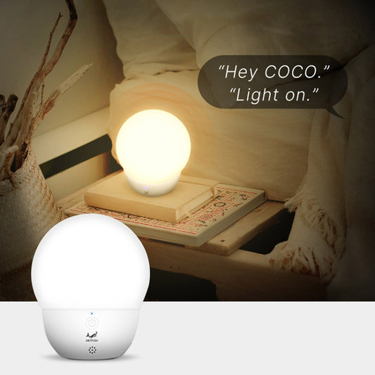INETFISH DZY2021 Voice Smart Night Light Bedroom LED Eye Protection Desk Lamp Wireless Remote Control Bedside Lamp(Night Pearl Off-line Voice) by INETFISH
