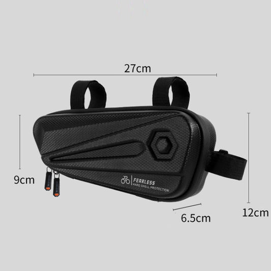 WEST BIKING YP0707257 Bicycle Triangle Bag EVA Hard Shell Bike Bag Mountain Bike Front Beam Bag Riding Equipment(Black) by WEST BIKING