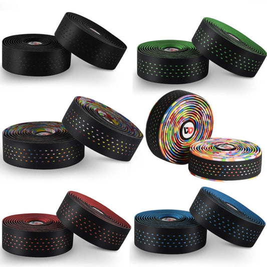 WEST BIKING Bicycle PU Non-Slip Handlebar Strap(Multilateral Color) by WEST BIKING