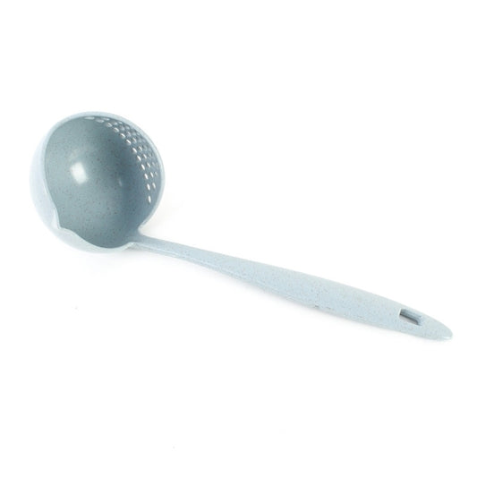 Wheat Straw Dual-use Soup Spoon Colander Environmental Tableware by bashfashion