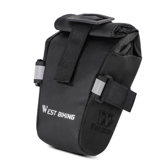 WEST BIKING YP0707249 Bicycle Folding Tail Bag Riding Equipment(Black) by WEST BIKING