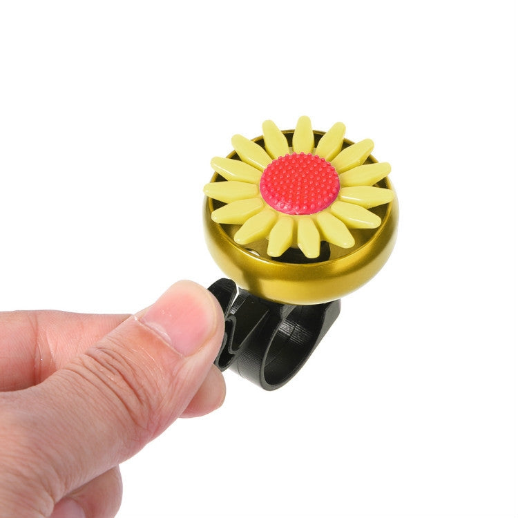 5 PCS Bicycle Bell Flower Aluminum Bell(Yellow) by null