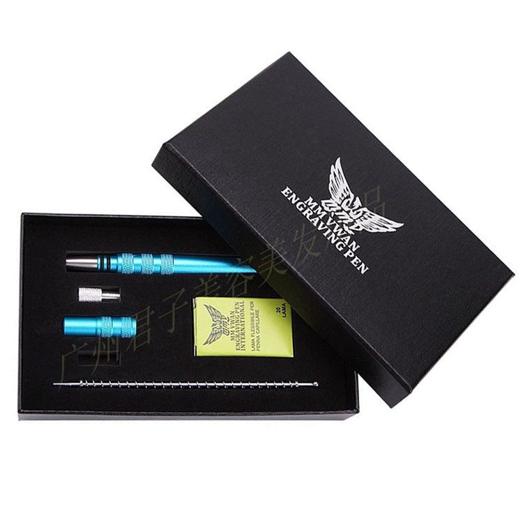 MM VWAN Magic Hairdressing Eyebrow Trimming Engraving Pen Scoring Stainless Steel Razor(Red) by MM VWAN