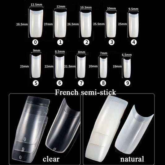 Manicure Tool Set Fingernails Word Cut Set, Specification: Transparent French by bashfashion