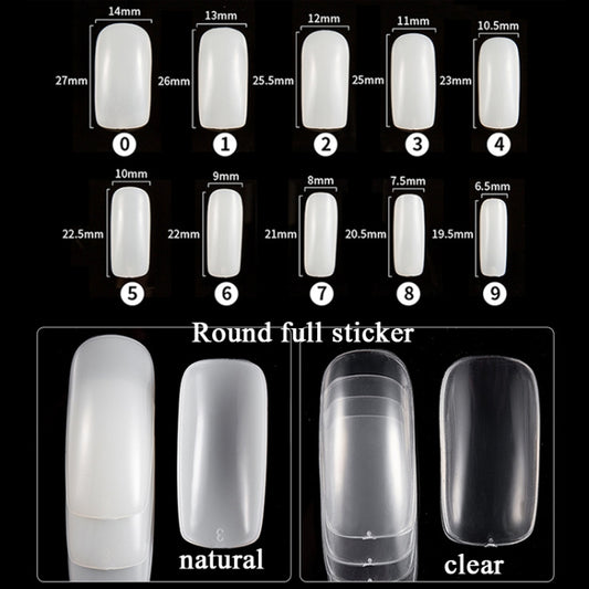 Manicure Tool Set Fingernails Word Cut Set, Specification: Transparent Full Post Large Set by bashfashion