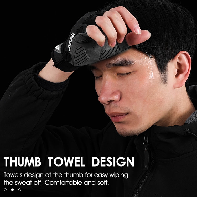 WEST BIKING YP0211210 Mountain Cycling Gloves Half Finger Breathable Anti-Slip Gloves Riding Equipment, Size: M(Black Yellow) by WEST BIKING