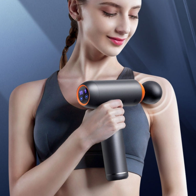 Muscles Relax Massager Fitness Equipment Fascia Gun, Colour: Storage Model (Black) by bashfashion