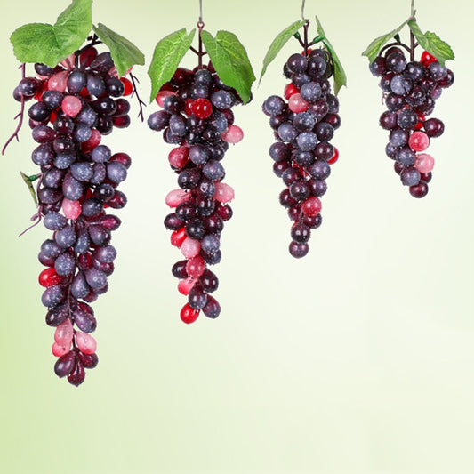 4 Bunches 60 Granules Agate Grapes Simulation Fruit Simulation Grapes PVC with Cream Grape Shoot Props by bashfashion