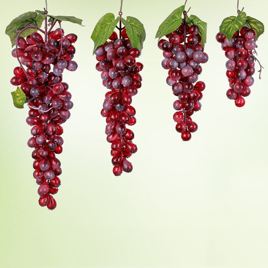 2 Bunches 110 Red Grapes Simulation Fruit Simulation Grapes PVC with Cream Grape Shoot Props by bashfashion