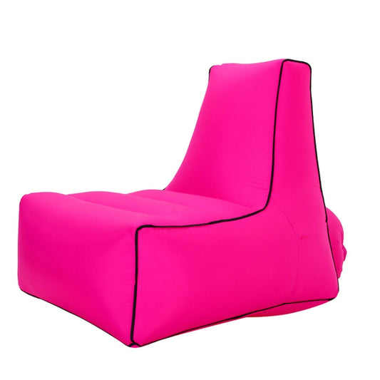BB1082 Inflatable Sofa Inflatable Bed Outdoor Folding Portable Air Sofa Size: 70 x 65 x 60cm(Rose Red) by bashfashion
