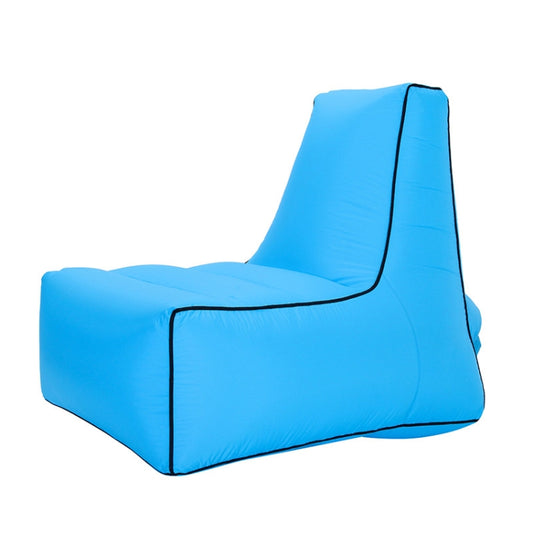 BB1082 Inflatable Sofa Inflatable Bed Outdoor Folding Portable Air Sofa Size: 85 x 80 x 75cm(Sky Blue) by bashfashion