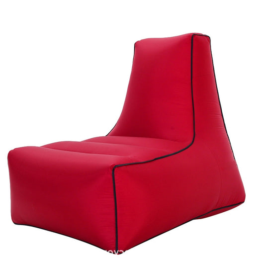 BB1082 Inflatable Sofa Inflatable Bed Outdoor Folding Portable Air Sofa Size: 100 x 90 x 80cm(Wine Red) by bashfashion