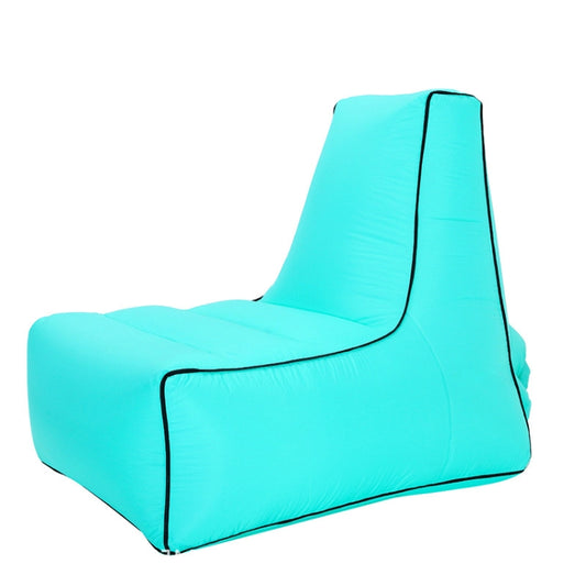BB1082 Inflatable Sofa Inflatable Bed Outdoor Folding Portable Air Sofa Size: 100 x 90 x 80cm(Lake Green) by bashfashion