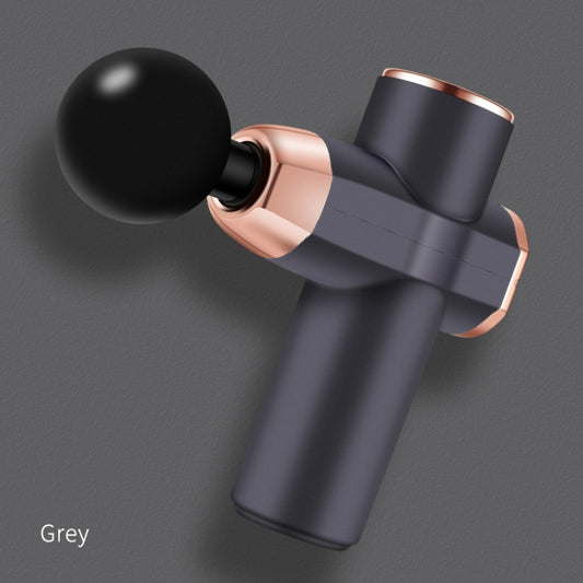 12V Mini Fascia Gun Electrical Muscle Relax Massage Gun(Gray) by bashfashion