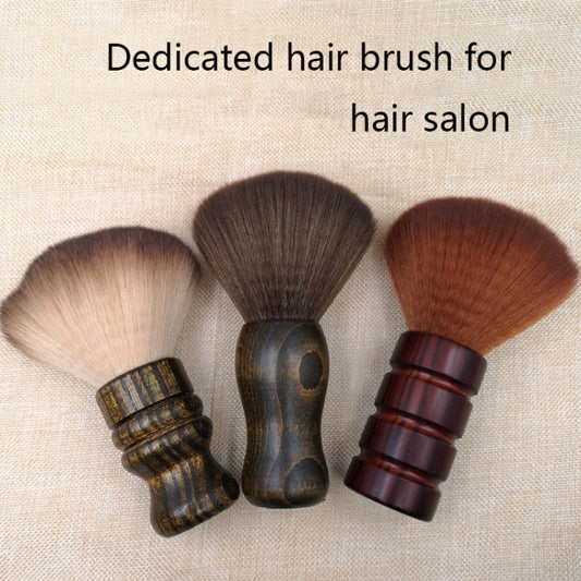 Hair Cut Broken Hair Duster Brush Solid Wood Soft Bristles Cleaning Brush Hairdressing Suppliess(S1 Brush) by bashfashion