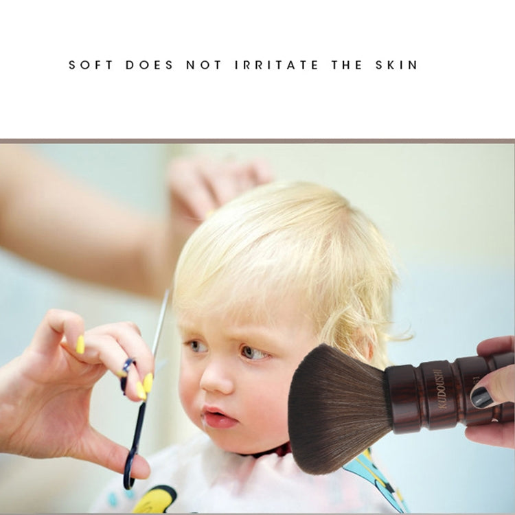 Hair Cut Broken Hair Duster Brush Solid Wood Soft Bristles Cleaning Brush Hairdressing Suppliess(S3 Brush) by bashfashion