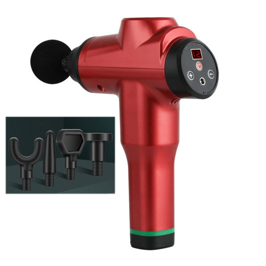 Muscles Relax Massager Portable Fitness Equipment Fascia Gun, Specification: 6212 12 Gears Red(US Plug) by bashfashion