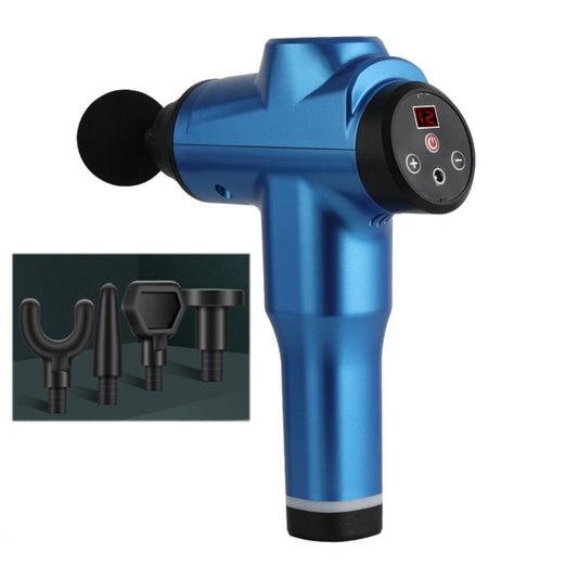 Muscles Relax Massager Portable Fitness Equipment Fascia Gun, Specification: 6212 12 Gears Blue(UK Plug) by bashfashion